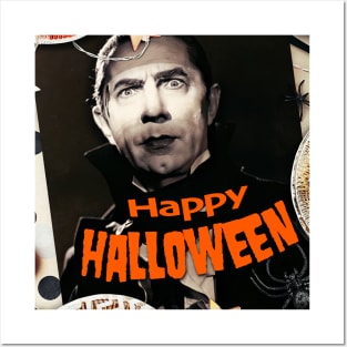 Happy Halloween Bela Lugosi Dracula Party Poster Posters and Art